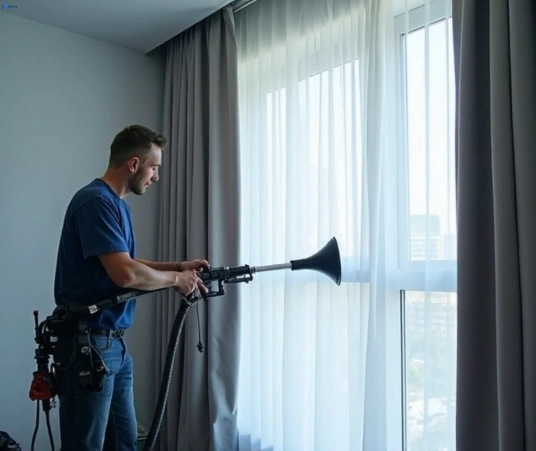 Professional drapes cleaning process tools Matty Curtain Cleaning springfield-vic