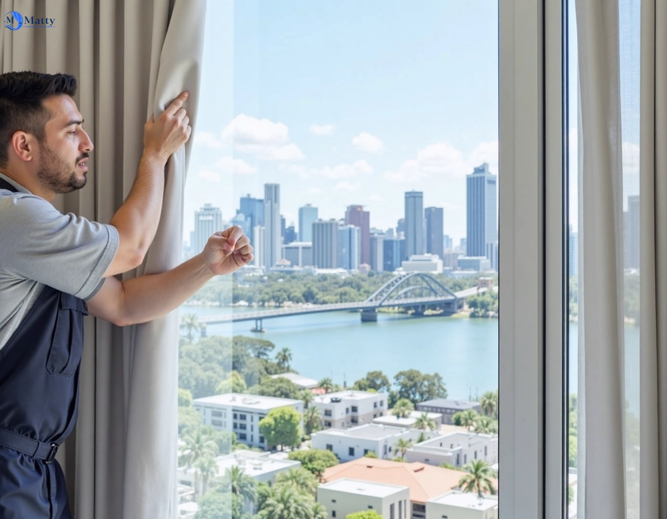 Professional curtain steam cleaning service springfield-vic QLD by Matty Curtain Cleaning